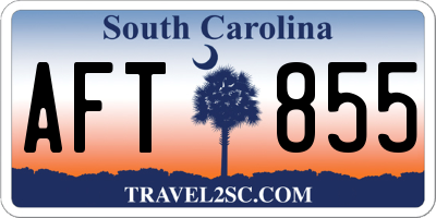 SC license plate AFT855
