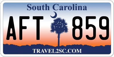 SC license plate AFT859