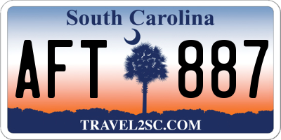 SC license plate AFT887