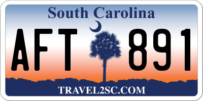 SC license plate AFT891