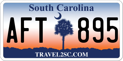 SC license plate AFT895
