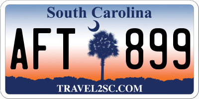 SC license plate AFT899