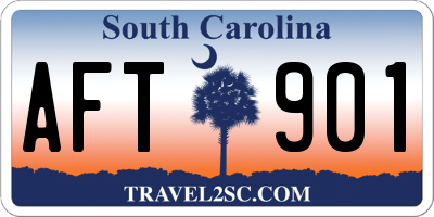 SC license plate AFT901
