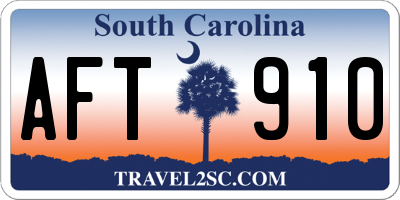SC license plate AFT910