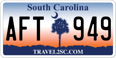 SC license plate AFT949