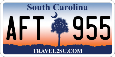 SC license plate AFT955