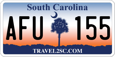 SC license plate AFU155