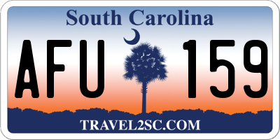 SC license plate AFU159