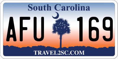 SC license plate AFU169