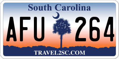 SC license plate AFU264