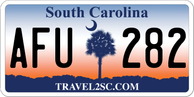 SC license plate AFU282