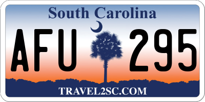 SC license plate AFU295