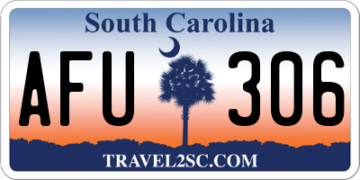 SC license plate AFU306