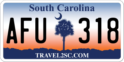 SC license plate AFU318