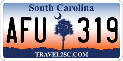 SC license plate AFU319