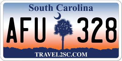SC license plate AFU328
