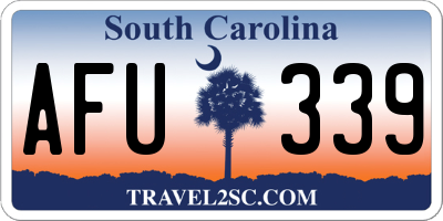 SC license plate AFU339