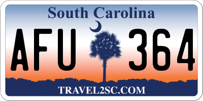 SC license plate AFU364