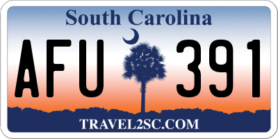 SC license plate AFU391