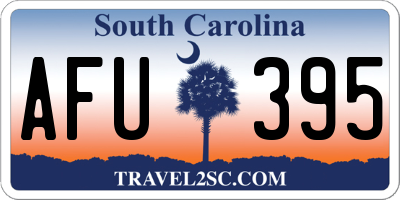 SC license plate AFU395