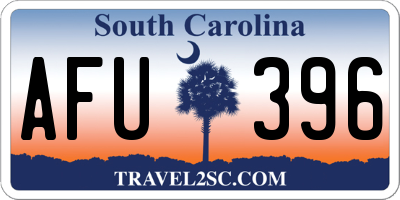 SC license plate AFU396
