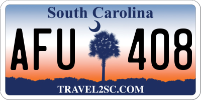 SC license plate AFU408