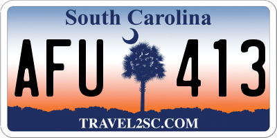SC license plate AFU413