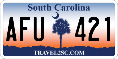 SC license plate AFU421