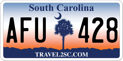 SC license plate AFU428