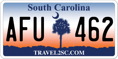 SC license plate AFU462