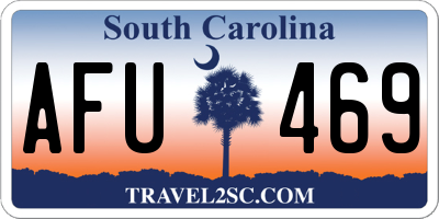 SC license plate AFU469