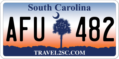 SC license plate AFU482