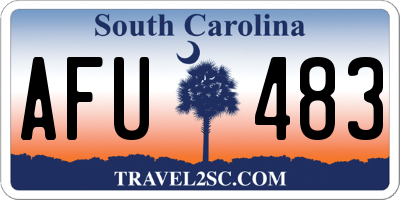 SC license plate AFU483