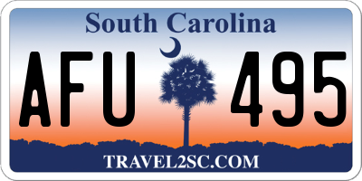 SC license plate AFU495