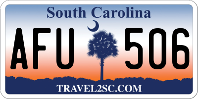SC license plate AFU506