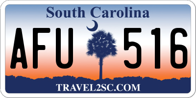 SC license plate AFU516