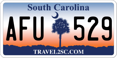 SC license plate AFU529
