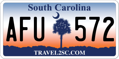 SC license plate AFU572