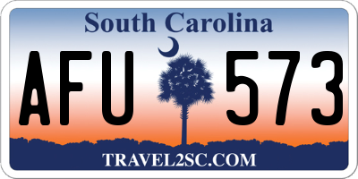 SC license plate AFU573