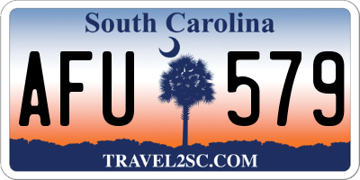 SC license plate AFU579
