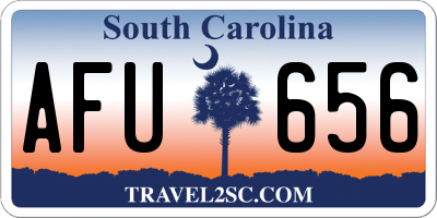 SC license plate AFU656