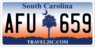 SC license plate AFU659