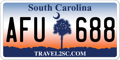 SC license plate AFU688