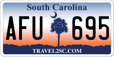 SC license plate AFU695