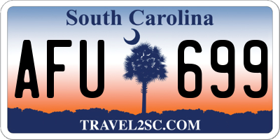 SC license plate AFU699