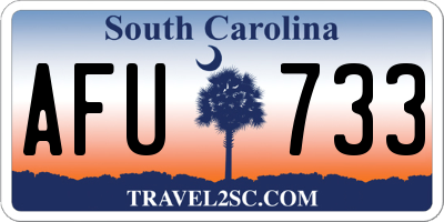 SC license plate AFU733