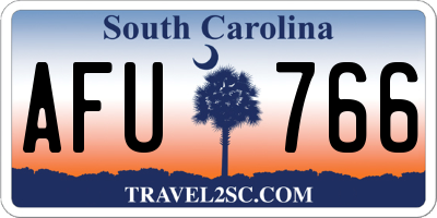 SC license plate AFU766