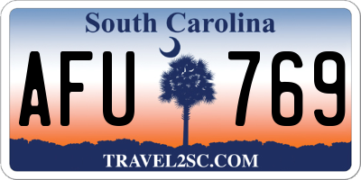 SC license plate AFU769