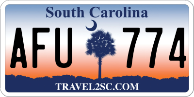 SC license plate AFU774