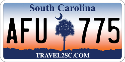SC license plate AFU775